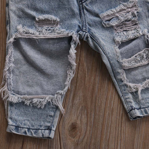 Polka dot jean set