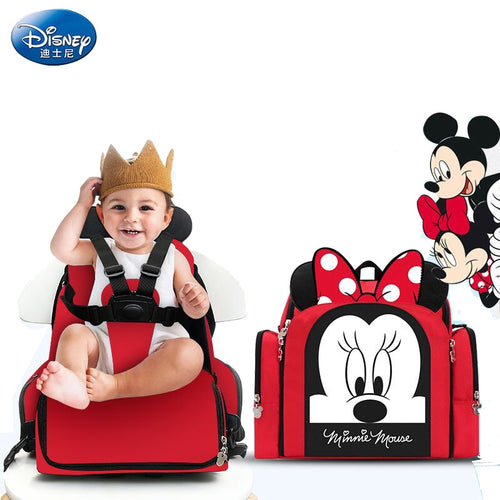 Disney diaper bag & portable high chair