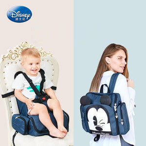 Disney diaper bag & portable high chair
