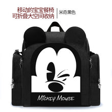 Load image into Gallery viewer, Disney diaper bag &amp; portable high chair